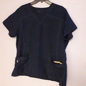 WonderWink Blue Scrub Top